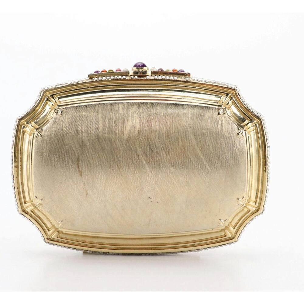 Judith Leiber Convertible Minaudière with Gemstone/Crystal Trim and Accessories - Picture 4 of 12